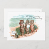 ウェット絵を描キャッツルイワーイン ポストカード (正面/裏面)