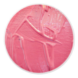 ウェット絵を描コーラルピンクのテクスチャの外観 セラミックノブ