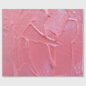 ウェット絵を描コーラルピンク ラッピングペーパー (フラット)