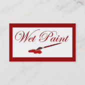 ウェット絵を描プロファイル 名刺 (裏面)