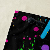 ウェット絵を描レトロカラスプラッシュビーチタオル ビーチタオル (インサイチュ)