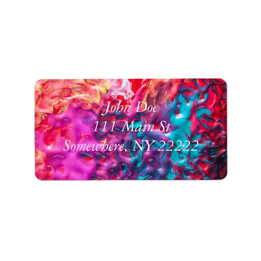 ウェット絵を描抽象芸術 ラベル (正面)