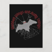 「ウェッブウィングとバティの物」ハロウィーンヴァンパイア ポストカード (正面)
