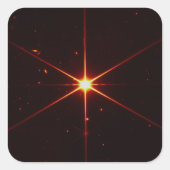 ウェッブ宇宙望遠鏡、位置合わせの星空ガイド スクエアシール (正面)