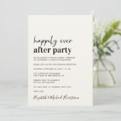 ウェッミニマルモダンディングレセプションクリーム招待状 案内状 (スタンド正面)