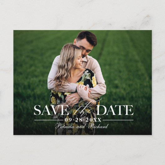 ウェッモダンスタイリッシュディングの写真を保存 ポストカード (正面)