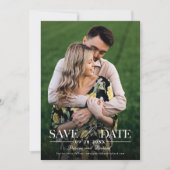 ウェッモダンスタイリッシュディングの写真を保存 招待状 (正面)