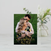 ウェッモダンスタイリッシュディングの写真を保存 箔シーズンポストカード (立ち正面)