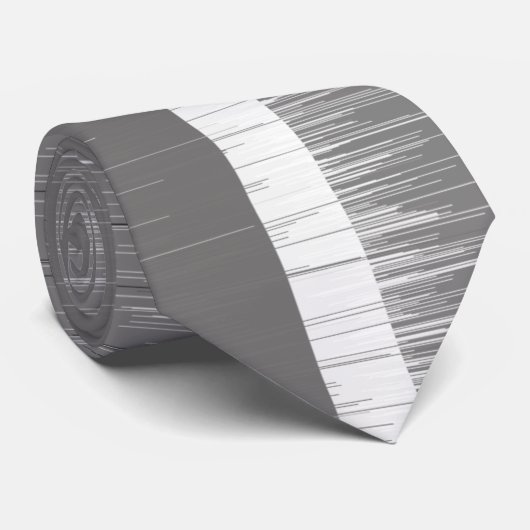ウェッ数々のトモダンンストライプのグレイ絵を描ド ネクタイ (ロール)