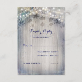 ウェッ航海の素朴ディングRSVP 出欠カード