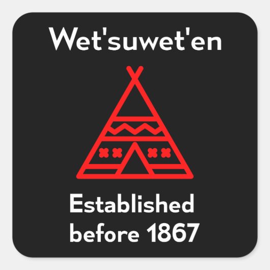 ウェツウェテン1867年以前に設立されたシルエット・ダーク スクエアシール (正面)
