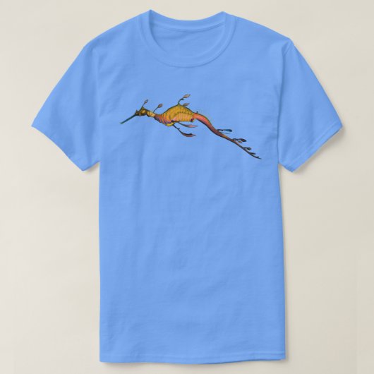 ウェディシードラゴンPhyllopteryx taeniolatus Tシャツ (デザイン正面)