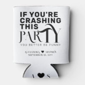 ウェディングおもしろいパーティー引用文結婚式の引き出物ドリンク 缶クーラー (正面)