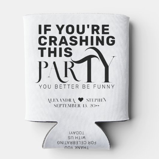 ウェディングおもしろいパーティー引用文結婚式の引き出物ドリンク 缶クーラー (裏面)