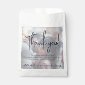 ウェディングのためのユニークな写真感謝カード フェイバーバッグ (正面)