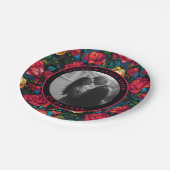 ウェディングのための美しいローズ ブライダルシャワープレート, 海岸のロマンスを満喫できるこの沿岸花 ペーパープレート (アングル)