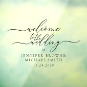 ウェディングのシグネチャーへようこそ ウィンドウサイン (シート3)