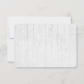 ウェディングの出欠確認リボン ハート 招待状 (裏面)