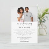 ウェディングの縮小に関する写真スクリプト 現代風 案内状 (スタンド正面)