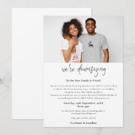 ウェディングの縮小写真スクリプト モダン 案内状