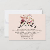 ウェディングの詳細 オータム パンプキン フローラル 招待状 (正面)