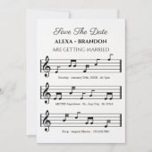 ウェディングの音符 セーブザデート (正面)
