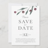 ウェディングはスコットランドの高地の日付を保存 招待状 (正面)