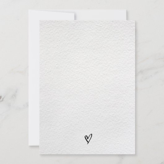 ウェディングは日付のミニマリズムモダンを保存クラシックする 招待状 (裏面)