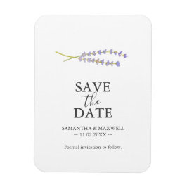 ウェディングは日付を保存する磁石ラベンダー マグネット