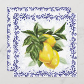 ウェディングやパーティーのためのレモン招待状 招待状 (正面/裏面)