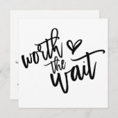 ウェディングを待つ価値がある日付を保存 ノートカード (正面/裏面)