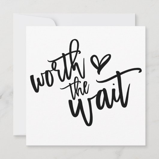 ウェディングを待つ価値がある日付を保存 ノートカード (正面)