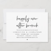 ウェディングアフターパーティーのブランチ 招待状 (正面)