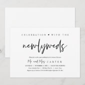 ウェディングアフター ブランシュ 投稿 結婚式 お祝い 招待状 (正面/裏面)