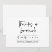 ウェディングアフター・ブランチのご案内 招待状 (正面/裏面)