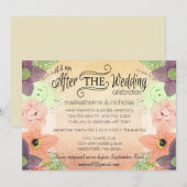 ウェディングアフター 水彩花 ID PP1 インビテーション (正面/裏面)