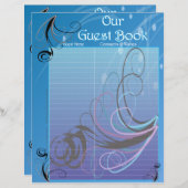 ウェディングアルバムのゲストブックページ (正面/裏面)