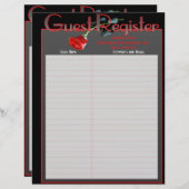 ウェディングアルバムゲストブックページ (正面/裏面)