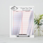 ウェディングアルバムゲストブックページ（ルーズリーフ挿入） (スタンド正面)