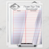 ウェディングアルバムゲストブックページ（ルーズリーフ挿入） (正面/裏面)