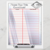 ウェディングアルバムゲストブックページ（ルーズリーフ挿入） (裏面)