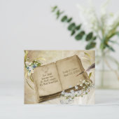 ウェディングアルバム日付の保存 ポストカード (スタンド正面)