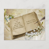 ウェディングアルバム日付の保存 ポストカード (正面)