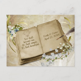 ウェディングアルバム日付の保存 ポストカード