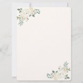 ウェディングアーチとローズ クリームゴールド Save the Date セーブザデート (裏面)