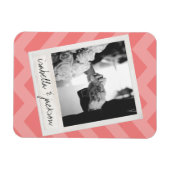 ウェディングインスタグラム写真レトロフレーム オーダーメッセージ マグネット (横)