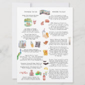 ウェディングウィークエンドの予定 | テキサス州オースティン 招待状 (裏面)