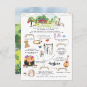 ウェディングウィークエンド アシュトンヒルズ 予定 招待状 (正面/裏面)