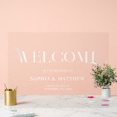 ウェディングウェルカムエレガントレトロサイン アクリルサイン (ウェディング)