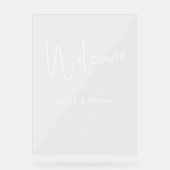 ウェディングウェルカムスクリプトの署名 アクリルサイン (正面)